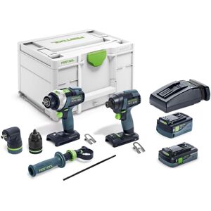 Festool Schrauber- und Bohrer-Set TID 18 5,0/4,0-Set TPC 18/4