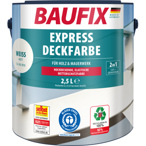 Baufix 2in1 Express Deckfarbe 2,5 L weiß