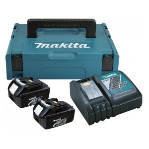 Makita Power Source-Kit 18V 3Ah 2x BL1830B + DC18RC + MAKPAC