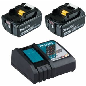 Makita 197570-9 Power Source-Kit 18V 5Ah 2x BL1850B + DC18RC