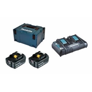 Makita Power Source-Kit 18V 4Ah, 2x BL1840B + DC18RD im MAKPAC