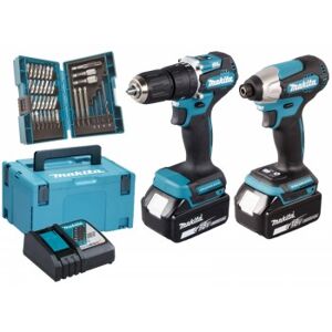 Makita DLX2414JX4 DHP487 + DTD157 + 2x 3Ah Akku