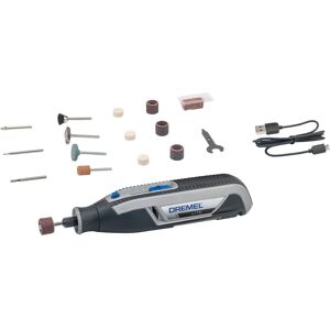 Grau Dremel 7760 Lite, 15 tlg. Zubehör, Akku-Multitool, USB-Kabel