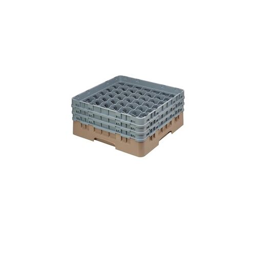 Adler Gastro Cambro Gläserspülkorb beige mit 49 Fächern max Glashöhe 17,4cm