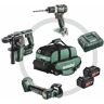 Metabo 3-in-1 Akku-Kombi-Set, Bohrschrauber, Bohrhammer, Winkelschleifer 18 Volt 4,0 Ah, 691174000 akkubohrer