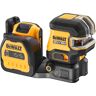 DEWALT Kreuzlinienlaser "DCE825D1G18-QW" Lasermessgeräte inkl. Akku und Ladegerät schwarz (schwarz, gelb) Linienlaser