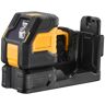 DEWALT Kreuzlinienlaser "DCE088NG18-XJ Kreuzlinien-Laser grün, Laserkl. 2, horizontal/vertikal" Lasermessgeräte Transportbox (TSTAK kompatibel), Basisversion (ohne Akku & Netzteil) gelb Linienlaser