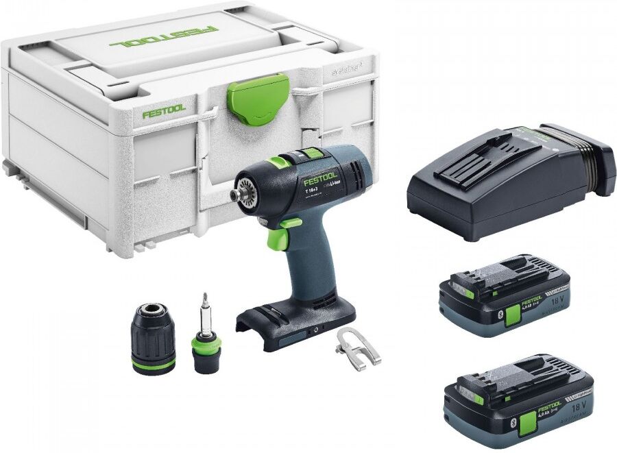 Festool Akku-Bohrschrauber T 18+3 HPC 4,0 I-Plus