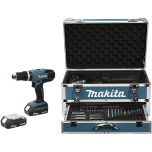 Makita HP457DWEX4 Batteri Slagboremaskine m. Tilbehør - 18V