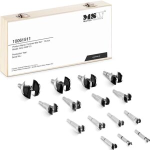 MSW Forstnerbor – 15 stk. – 10-50 mm i diameter