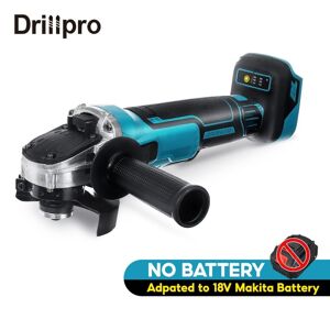 Drillpro 18V 125mm vinkelsliber cut-off slibemaskine til Makita batteri, uden batteri