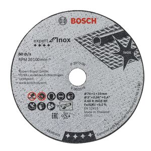 Bosch Skæreskive Exp Inox 76x1x10mm 5 Stk - 2608601520