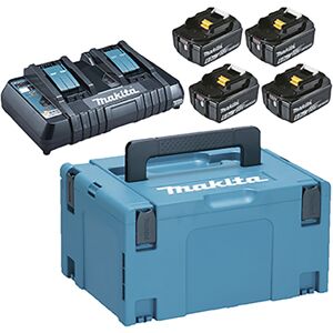 Makita Batteripakke 4xbl1860b+dc18rd - 198091-4