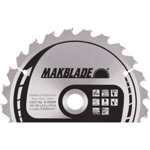 Makita Hm-klinge 190mm 24t＃＃(B-32708) - B-08894