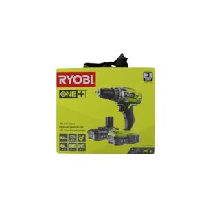 Ryobi One+ R18DD3-220S - Bor/driver - ledningfri - 2-hastigheders - nøgleløs borepatron 13 mm - 50 N·m - 2 batterier - 18 V