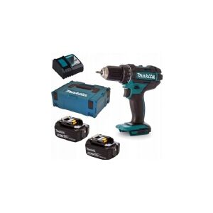 Makita DDF482RTJ 18V LI-ION Kompakt Boremaskine - inkl. 2 x 5Ah batterier, oplader, MAKPAC Box