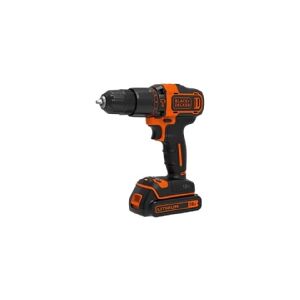 Black & Decker BLACK+DECKER BDCHD18KB-QW - Hammerbor/skruemaskine - ledningfri - 2-hastigheders - nøgleløs borepatron 10 mm - 40 N·m - 2 batterier - 18 V