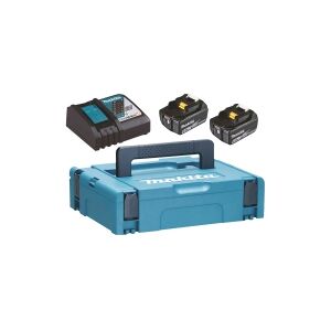 Makita DC18RC - Batterioplader + batteri 2 x - Li-Ion - 6 Ah - 108 Wh - 1 x batterier lader op