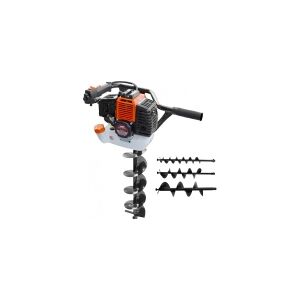 AWTOOLS jordboremaskine / SPRINKLER 2,95 hk 2-taktsboremaskine + 3 bor (100,150,200 mm) GD520