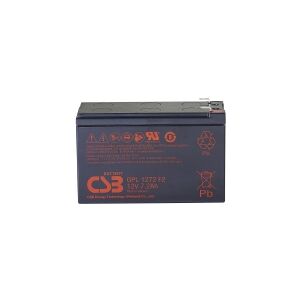 CSB Battery GPL 1272 Blybatteri 12 V 7.2 Ah Blyfleece (B x H x T) 151 x 98 x 65 mm Fladstik 6,35 mm Vedligeholdelsesfri, Lav selvafladning