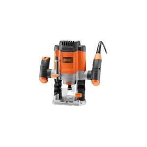 Black & Decker BLACK+DECKER KW1200E-QS - Dykrouter - 1200 W - spændepatron 6 mm, 6,35 mm, 8 mm