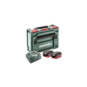 Metabo Basic Set - Batterioplader + batteri 2 x - Li-Ion - 8 Ah - 1 x batterier lader op - 145 Watt - 8 A