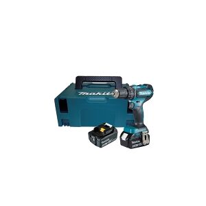 Makita DDF484RTJ - Bor/driver - ledningfri - 2-hastigheders - nøgleløs borepatron 13 mm - 54 N·m - 2 batterier - 18 V