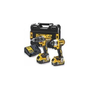 DEWALT COMBO 18V DRILL DCD791 + DCF887 2 x 5.0Ah + TSTAK CASE DCK268P2T