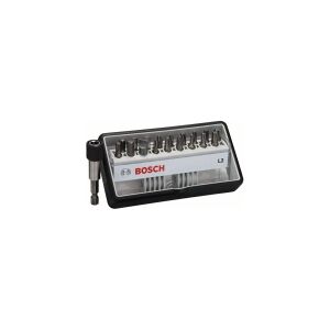 Bosch Powertools Bosch 2 607 002 568, 18 stk, Hexadecimal (metrisk), Phillips, Sikker hexadecimal (metrisk), Torx, T10, T15, T20, T25, T30, T40, 4,5,6 mm, PH1, PH2, PH3 / PZ1, PZ2, PZ3 / T10, T15, T20, T25, T30, T40 / S0,6x4,5, S0,8x5,5, S1,2x8,0 /..., 25