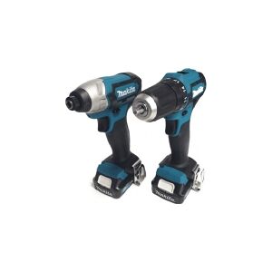 MAKITA batteridrevet værktøjssæt CLX224X (DF333D + TD110D) 12V 2x1,5Ah