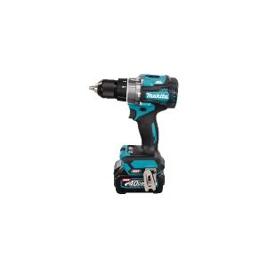 Makita HP001GD201 - Hammerbor/skruemaskine - ledningfri - 2-hastigheders - nøgleløs borepatron 13 mm - 140 N·m - 2 batterier, inkluderet oplader - 40