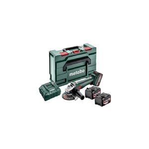 Metabo W 18 L 9-125 Quick Set, 8500 rpm, 12,5 cm, Batteri, 4 At, 1,6 kg, Børsteløs motor