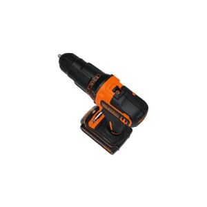 Black & Decker BDCHD18KB2-QW, Pistolgreb boremaskine, 1400 rpm, 2,5 cm, 1 cm, 1 cm, 360 rpm