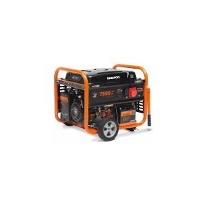 Daewoo Electronics Daewoo GDA 8500E-3 motor-generator 7000 W 30 L Benzin Sort, Orange