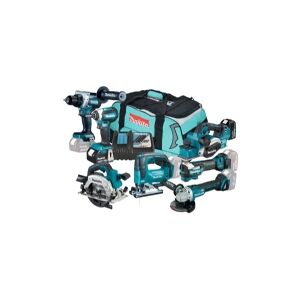 MAKITA.ZES.COMBO 18V (DDF486+DGA504+DHS660+DJV182+DKP181+DTD153+DTM52) 2x5,0Ah TORBA DLX7019TX1