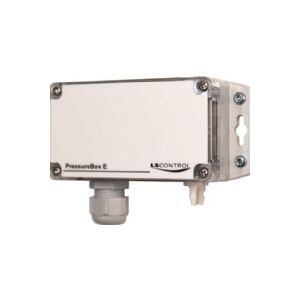 LS CONTROL Tryktransducer E 2500 0-10V only uden display med 1 tryksensor til 4 trykområder 0-250 Pa, 0-500 Pa, 0-1500 Pa og 0-2500 Pa.