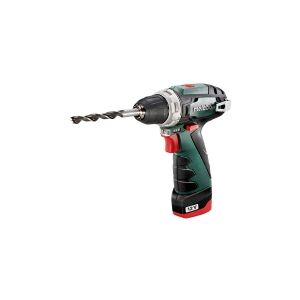 Metabo PowerMaxx BS Basic - Bor/driver - ledningfri - 2-hastigheders - nøgleløs borepatron 10 mm - 34 N·m - 2 batterier - 12 V