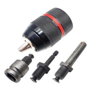 Metal Heavy Duty 1/2-20unf 13mm nøglefri borepatron Hex/sds/socket Firkantet hun-adapter hardware