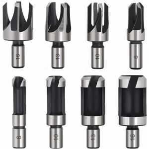 8 STK HSS træpropskærer træskærerværktøj plug borebits træ plug cutter bor 6mm/10mm/13mm/16mm