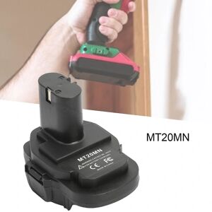 Mt20mn batteriadapter Kompakt udskiftning Brandsikker Abs Portable18v til 18v batterikonverter til Makita