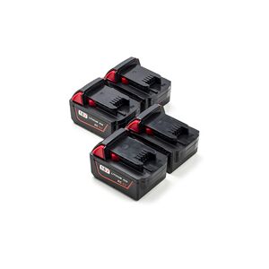 4x Milwaukee M18 B5 / 4932430483 batterier (18 V, 5 Ah)