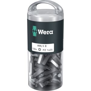 100 Stk Wera 855/1 Z Diy Bits, Pz1 X 25 Mm 100 x PZ 1x25