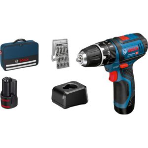 Bosch Slagboremaskine Gsb 12v-15, 2 X 12 V/ 2,0 Ah, 25xt Bag