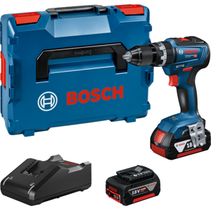 Bosch Slagboremaskine Gsb 18v-55, 2 X 18 V/4,0 Ah, L-Boxx