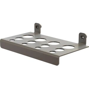 kaiserkraft Soporte de herramientas de acero inoxidable para destornilladores, para pared perforada de acero inoxidable, L x A x H 130 x 75 x 35 mm