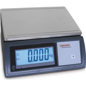 Soehnle Báscula compacta, con pantalla grande, rango de pesaje hasta 45 kg, intervalos de lectura 1 g, plataforma de pesaje de 360 x 240 mm