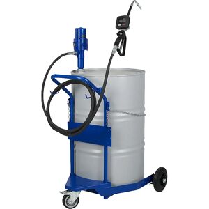 PRESSOL Carro para bidones de aceite, con bomba de aceite neumática 3:1, para recipientes de 200/220 l