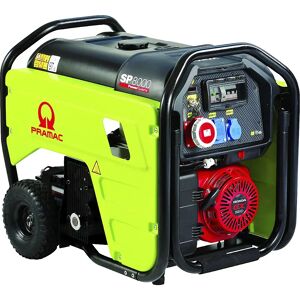 Pramac Generador eléctrico serie SP, gasolina 400 / 230 V, SP 8000 - potencia 4 kVA (230 V) / 6,8 kVA (400 V), arranque manual, 3,6 / 5,4 kW