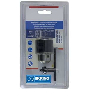 KRINO Portabrocas con llave 3/8 x 24 UNF, acero, capacidad: 1,5 ÷ 13 mm