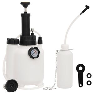 vidaXL Purgador de frenos blanco y negro 3 L